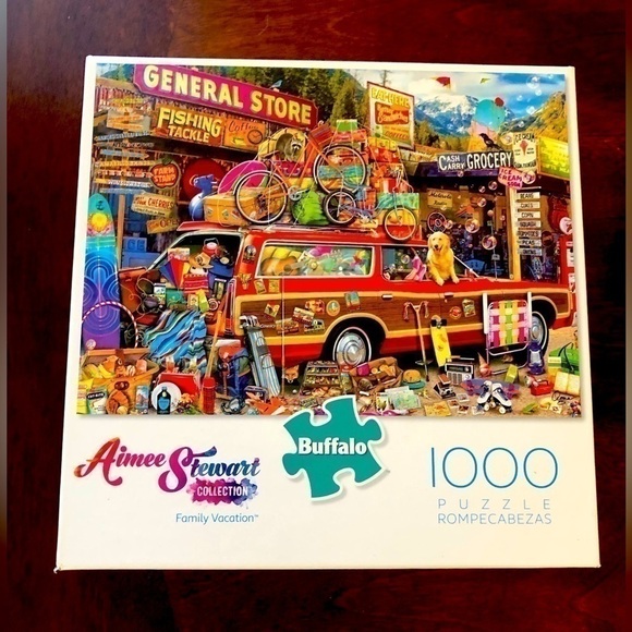 FAMILY VACATION 1000 puzzle used complete family road trip love vacation fun - Picture 5 of 5